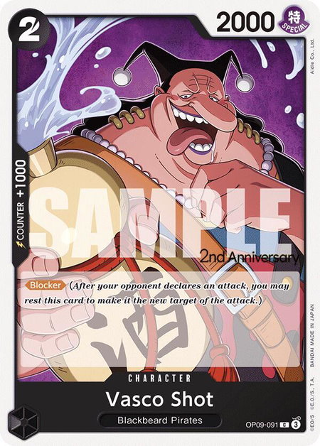 Vasco Shot - Emperors in the New World: 2nd Anniversary Tournament Cards One Piece trading card