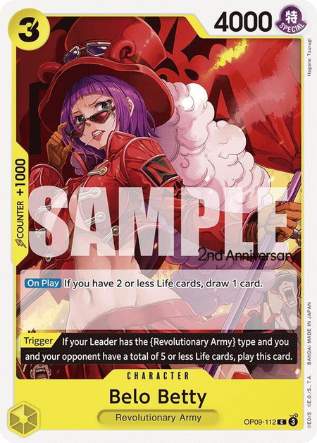 Belo Betty - Emperors in the New World: 2nd Anniversary Tournament Cards One Piece trading card