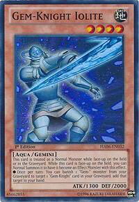 Gem-Knight Iolite - Hidden Arsenal 6: Omega Xyz (HA06) #HA06-EN032 - Super Rare YuGiOh Trading Card