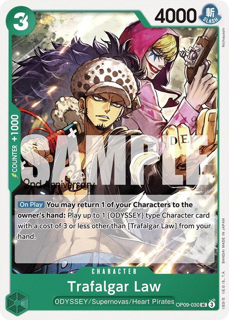 Trafalgar Law - Emperors in the New World: 2nd Anniversary Tournament Cards One Piece trading card