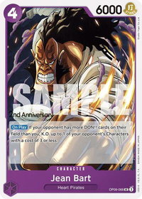 Jean Bart - Emperors in the New World: 2nd Anniversary Tournament Cards (OP09 ANN) #OP09-066 - Uncommon One Piece Trading Card
