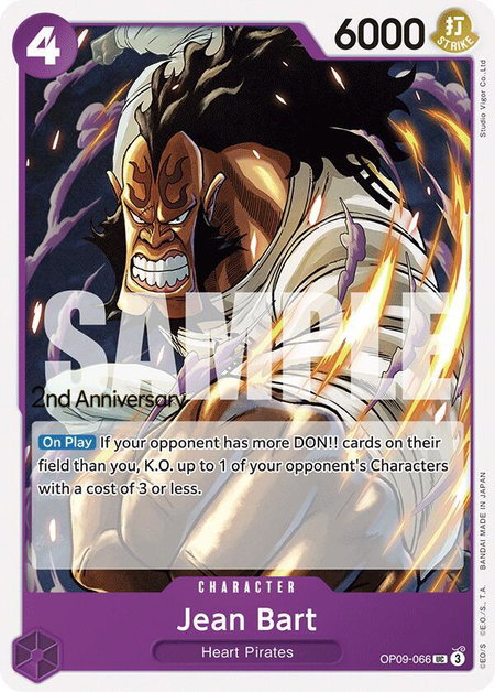 Jean Bart - Emperors in the New World: 2nd Anniversary Tournament Cards One Piece trading card