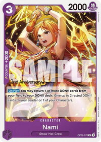 Nami (070) - Emperors in the New World: 2nd Anniversary Tournament Cards (OP09 ANN) #OP09-070 - Uncommon One Piece Trading Card