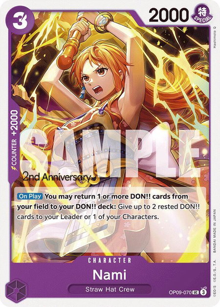 Nami (070) - Emperors in the New World: 2nd Anniversary Tournament Cards One Piece trading card