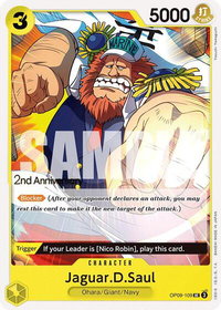 Jaguar.D.Saul - Emperors in the New World: 2nd Anniversary Tournament Cards (OP09 ANN) #OP09-109 - Uncommon One Piece Trading Card