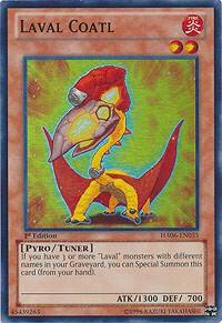 Laval Coatl trading card from Hidden Arsenal 6: Omega Xyz Laval Coatl - Hidden Arsenal 6: Omega Xyz YuGiOh trading card