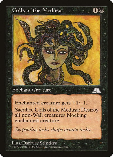 Coils of the Medusa - Weatherlight Magic: The Gathering trading card