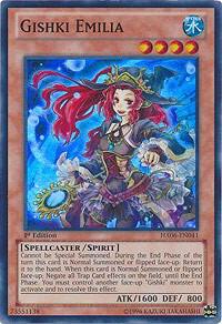Gishki Emilia - Hidden Arsenal 6: Omega Xyz YuGiOh trading card
