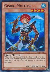 Gishki Mollusk - Hidden Arsenal 6: Omega Xyz (HA06) #HA06-EN042 - Super Rare YuGiOh Trading Card