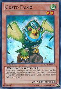 Gusto Falco - Hidden Arsenal 6: Omega Xyz (HA06) #HA06-EN043 - Super Rare YuGiOh Trading Card