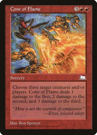 Cone of Flame - Weatherlight (WTH) #95 - Uncommon Magic: The Gathering Trading Card
