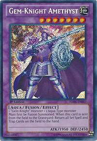 Gem-Knight Amethyst - Hidden Arsenal 6: Omega Xyz (HA06) #HA06-EN047 - Secret Rare YuGiOh Trading Card