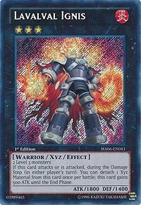 Lavalval Ignis - Hidden Arsenal 6: Omega Xyz (HA06) #HA06-EN051 - Secret Rare YuGiOh Trading Card