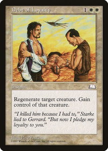 Debt of Loyalty - Weatherlight (WTH) #11 - Rare Magic: The Gathering Trading Card