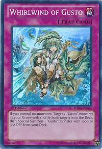 Whirlwind of Gusto trading card from Hidden Arsenal 6: Omega Xyz Whirlwind of Gusto - Hidden Arsenal 6: Omega Xyz YuGiOh trading card