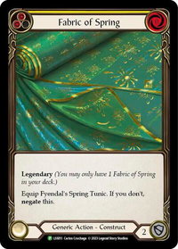 Fabric of Spring // Fyendal's Spring Tunic - LSS011 - Flesh and Blood: Promo Cards (PR) #LSS011 - Promo Flesh and Blood Trading Card