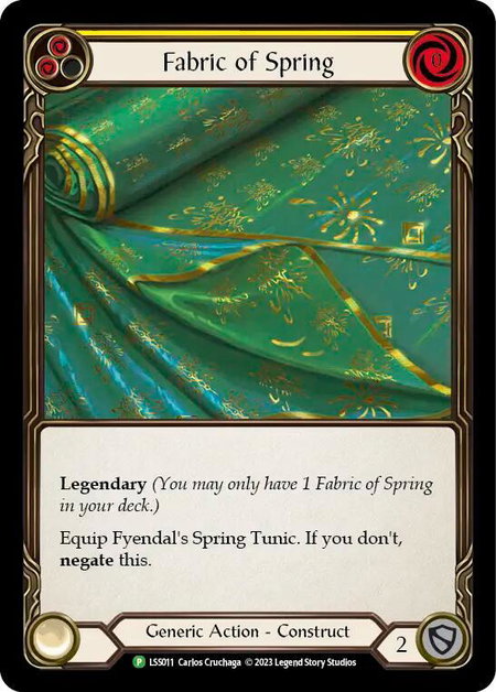 Fabric of Spring // Fyendal's Spring Tunic - LSS011 - Flesh and Blood: Promo Cards Flesh and Blood trading card