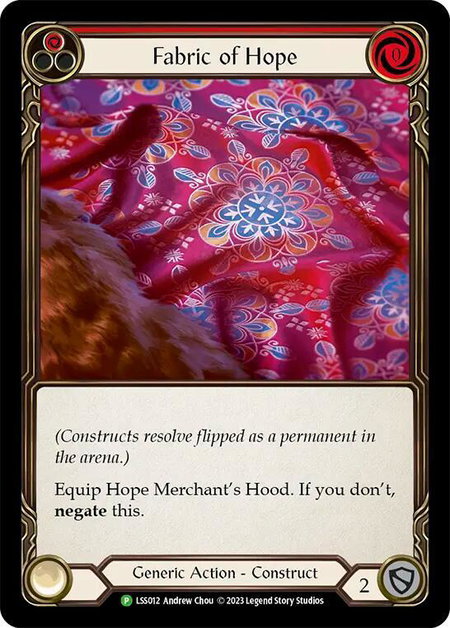 Fabric of Hope // Hope Merchant's Hood - LSS012 - Flesh and Blood: Promo Cards Flesh and Blood trading card