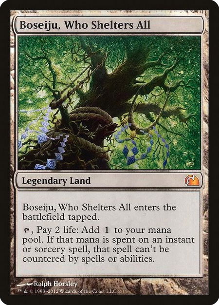 Boseiju, Who Shelters All - From the Vault: Realms Magic: The Gathering trading card