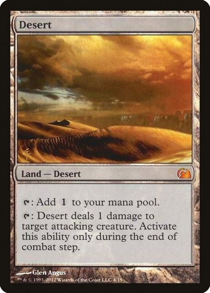 Desert trading card from From the Vault: Realms Desert - From the Vault: Realms Magic: The Gathering trading card