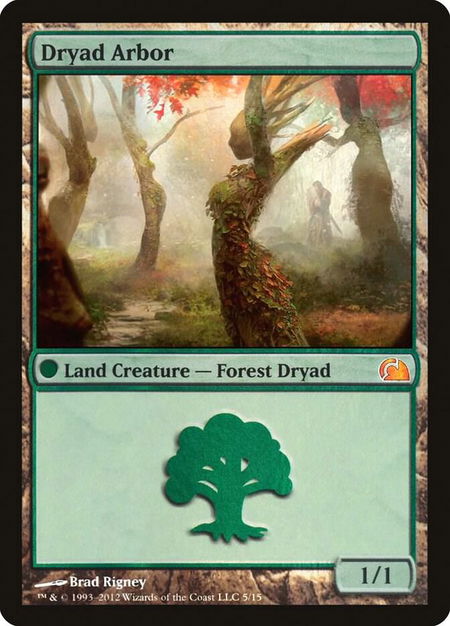 Dryad Arbor - From the Vault: Realms Magic: The Gathering trading card