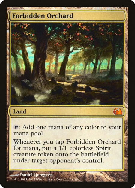 Forbidden Orchard - From the Vault: Realms Magic: The Gathering trading card