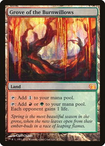 Grove of the Burnwillows - From the Vault: Realms (V12) #8 - Mythic Rare Magic: The Gathering Trading Card