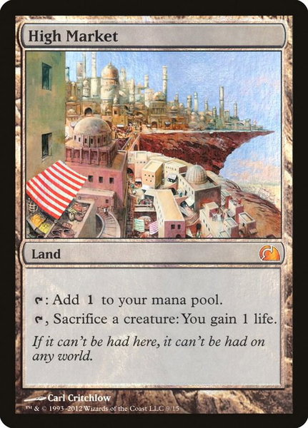 High Market trading card from From the Vault: Realms High Market - From the Vault: Realms Magic: The Gathering trading card