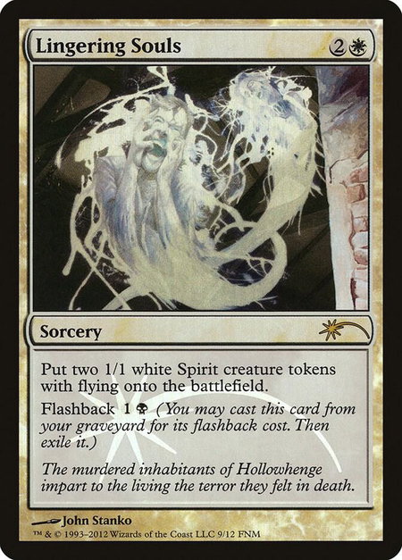 Lingering Souls trading card from FNM Promos Lingering Souls - FNM Promos Magic: The Gathering trading card