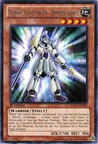 Heroic Challenger - Double Lance trading card from Return of the Duelist Heroic Challenger - Double Lance - Return of the Duelist YuGiOh trading card