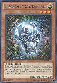 Chronomaly Crystal Skull trading card from Return of the Duelist Chronomaly Crystal Skull - Return of the Duelist YuGiOh trading card