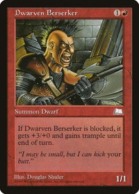Dwarven Berserker - Weatherlight (WTH) #97 - Common Magic: The Gathering Trading Card