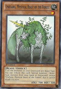 Uniflora, Mystical Beast of the Forest - Return of the Duelist YuGiOh trading card