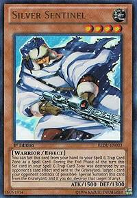 Silver Sentinel - Return of the Duelist YuGiOh trading card