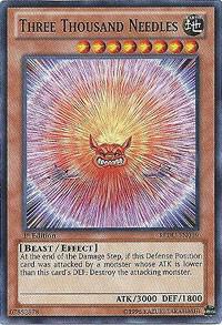 Three Thousand Needles - Return of the Duelist YuGiOh trading card