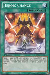 Heroic Chance trading card from Return of the Duelist Heroic Chance - Return of the Duelist YuGiOh trading card