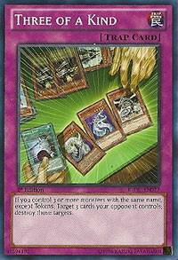 Three of a Kind - Return of the Duelist YuGiOh trading card