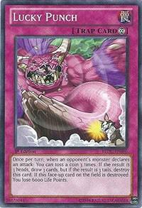 Lucky Punch - Return of the Duelist YuGiOh trading card