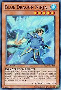 Blue Dragon Ninja - Return of the Duelist YuGiOh trading card