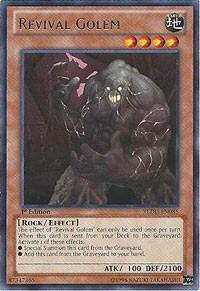 Revival Golem trading card from Return of the Duelist Revival Golem - Return of the Duelist YuGiOh trading card