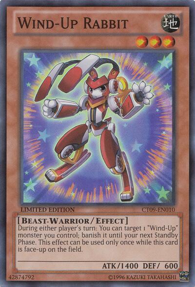 Wind-Up Rabbit trading card from 2012 Collectors Tin Wind-Up Rabbit - 2012 Collectors Tin YuGiOh trading card