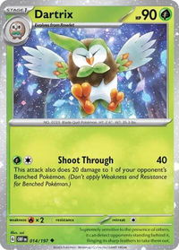 Dartrix - 014/197 (Cosmos Holo) - Miscellaneous Cards & Products (MCAP) #014/197 - Uncommon Pokémon Trading Card