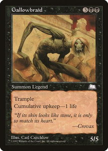 Gallowbraid - Weatherlight (WTH) #70 - Rare Magic: The Gathering Trading Card