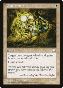 Guided Strike - Weatherlight (WTH) #16 - Common Magic: The Gathering Trading Card