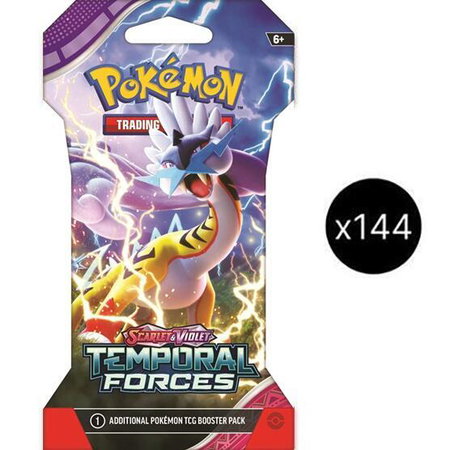 Temporal Forces Sleeved Booster Case trading card from SV05: Temporal Forces Temporal Forces Sleeved Booster Case - SV05: Temporal Forces Pokémon trading card