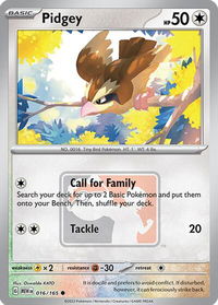 Pidgey - 016/165 (League Promo) - League & Championship Cards (PR) #016/165 - Common Pokémon Trading Card