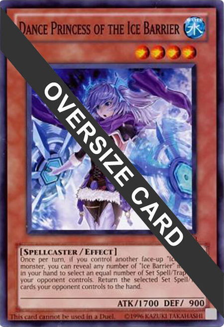 Dance Princess of the Ice Barrier (Oversized) - Miscellaneous Promotional Cards YuGiOh trading card