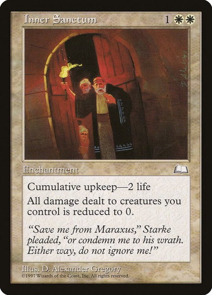 Inner Sanctum - Weatherlight Magic: The Gathering trading card