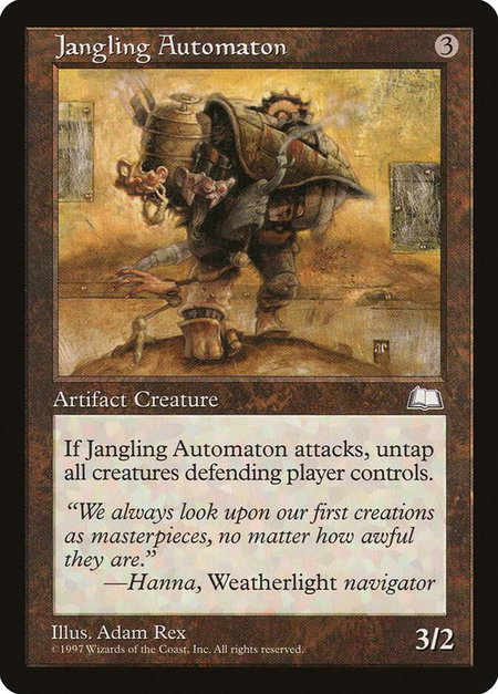 Jangling Automaton - Weatherlight Magic: The Gathering trading card