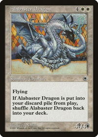 Alabaster Dragon - Portal (POR) #1 - Rare Magic: The Gathering Trading Card